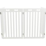 Trixie Dveřní zábrana branka bílá 4 díly 60-160 x 75 cm – Zboží Dáma