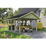 SKAN HOLZ Přístřešek na auto Wallgau 430 x 750 cm impregnovaný – Sleviste.cz