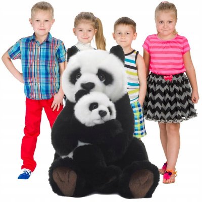 PLUSZOVÉ Panda s dítětem KA 28 cm – Zboží Mobilmania