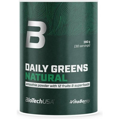 BioTechUSA Daily Greens Natural 390 g – Hledejceny.cz