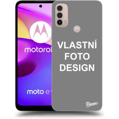 Pouzdro Picasee silikonové Motorola Moto E40 - Vlastní design/motiv černé – Zboží Mobilmania