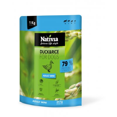 Nativia Nativia Dog Adult Mini Duck&Rice 1 kg – Hledejceny.cz