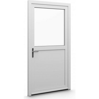 Aluplast jednokřídlové hlavní vchodové dveře bílá 04 Pravé 95 x 205 cm – Hledejceny.cz