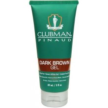 Clubman Barva na vlasy a vousy Pinaud Dark brown gel tmavě hnědá 89 ml