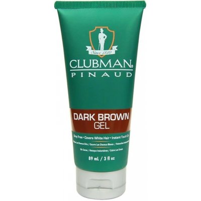 Clubman Barva na vlasy a vousy Pinaud Dark brown gel tmavě hnědá 89 ml – Zboží Mobilmania