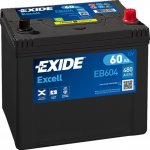 Exide Excell 12V 60Ah 390A EB604 – Hledejceny.cz