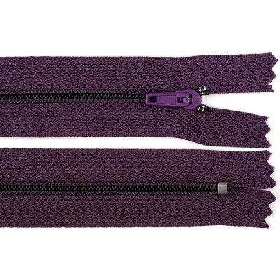 Spirálový zip šířka 3 mm délka 20 cm pinlock Barva: 196 fialová temná – Hledejceny.cz