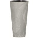 Prosperplast Květináč s vkladem TUBUS SLIM BETON EFFECT šedý 30 cm