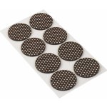 Walteco Filcové podložky s protiskluznými body, průměr 30mm, samolepicí, hnědé, 8 ks , 85189 – Zboží Mobilmania