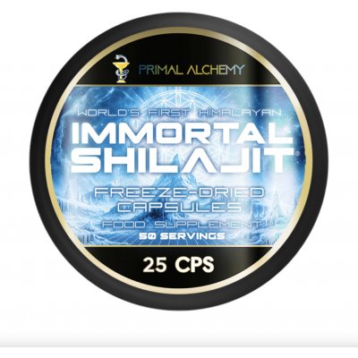 Primal Alchemy Immortal Shilajit Freeze Dried Hmotnost: 25 kapslí – Hledejceny.cz