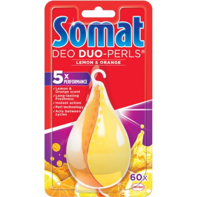 Somat Deo Duo Perls Lemon & Orange osvěžovač myčky 17 g – Zboží Mobilmania