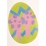 Radost v písku Šablona na pískování vajíčko s mašlí A5 148 x 210 mm – Hledejceny.cz