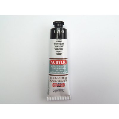 Koh-i-noor Barva akrylová 40 ml černá 0700 – Zbozi.Blesk.cz