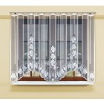 Dekorační žakárová záclona s řasící páskou MILLY 160 bílá 300x160 cm MyBestHome – Hledejceny.cz