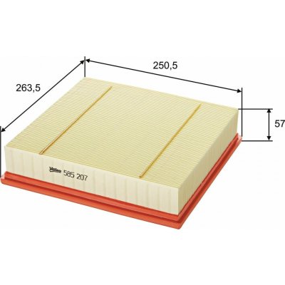 Vzduchový filtr VALEO 585207 – Hledejceny.cz