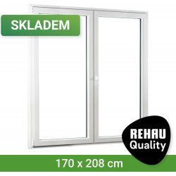 SKLADOVÁ-OKNA REHAU Smartline+ 170 x 208 cm Bílá