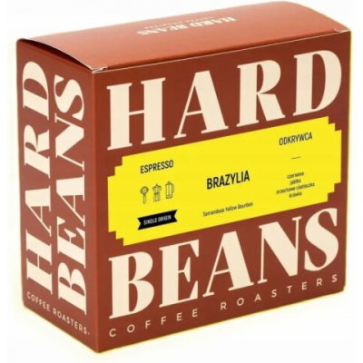 Hard Beans Coffee Tvrdá Brazílie Samambaia zrnková 250 g – Hledejceny.cz