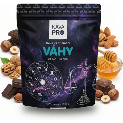 KávaPRO Káva ve znamení Váhy zrnková 250 g – Hledejceny.cz
