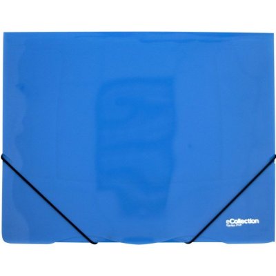 Karton P+P eCollection A4 desky s gumou 3 klopy modré – Zboží Živě