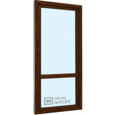 Kömmerling balkonové dveře 70 AD OS s příčkou pravé tmavý dub/tmavý dub 90 x 230 cm jednostranná klika + madýlko + PVC rám – Hledejceny.cz