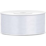 Stuha saténová BÍLÁ, 25 mm x 25 m – Sleviste.cz