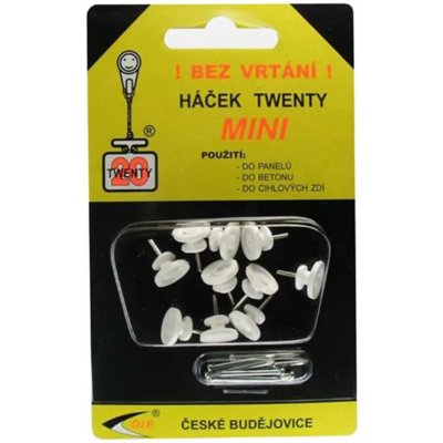 Twenty mini bílý/ 10ks Háček – Zbozi.Blesk.cz