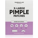 Breakout+aid XL Náplasti na ošetření problematické pleti s kyselinou salicylovou a retinolem 5 ks – Sleviste.cz