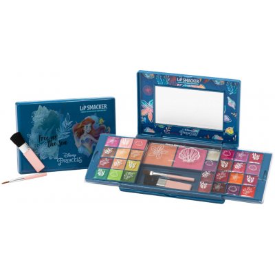 Lip Smaker Disney Princess Ariel Beauty Palette Dekorativní kazeta se zrcátkem 1 ks – Zboží Dáma