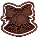 Vykrajovátko s razítkem Zvonečky s mašlí | Formička s razítkem na Vánoční sušenky – Zboží Dáma