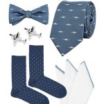 Bubibubi letadlová sada s kravatou a motýlkem modrá – Zboží Dáma