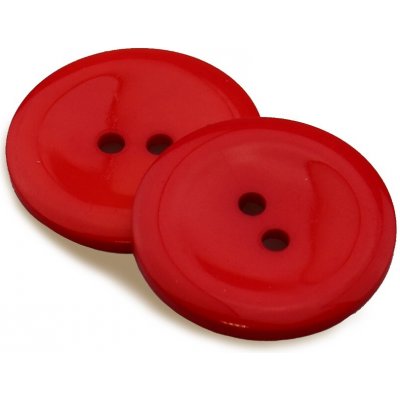 Pro Háčkování Knoflík kulatý plast 20 mm červený – Zboží Dáma