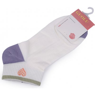 Prima-obchod Dámské / dívčí bavlněné ponožky kotníkové, 7 bílá