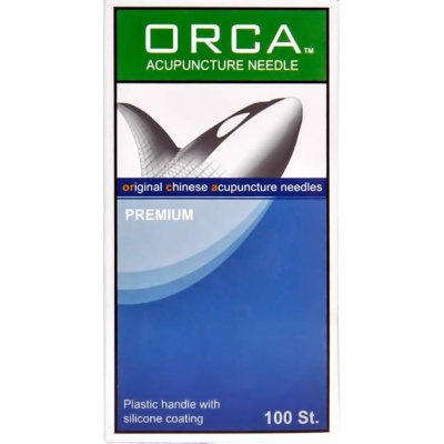 DongBang AcuPrime Orca Premium jednorázové akupunkturní jehly s plastovým držátkem 100 ks