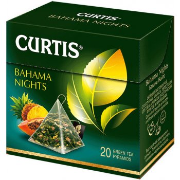 Curtis zelený čaj Bahama Nights pyramidové sáčky 20 x 1.7 g