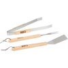 Vařečka NÁČINÍ GRILOVACÍ BBQ SET 3KS 5X34CM NEREZ/DUB