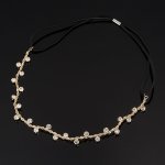 B-TOP Dámská čelenka S KAMÍNKY Druh barvy: Stříbrná – Zboží Dáma