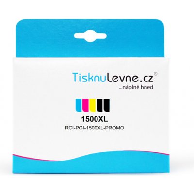TisknuLevne.cz Canon č.1500XL PGI-1500XL-PROMO (2x černá, azurová, purpurová, žlutá) - Kompatibil – Zboží Mobilmania
