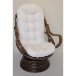 houpací křeslo Ratanové Swivel houpací EASY B bílá – Sleviste.cz