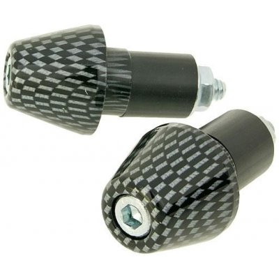 Vparts Koncovky řidítek Short 17,5mm - Carbon VC21108 – Zboží Mobilmania