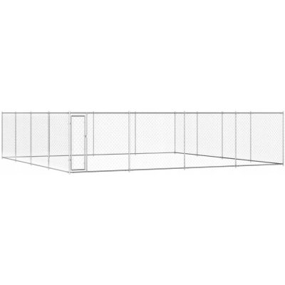 vidaXL Venkovní psí kotec pozinkovaná ocel 760 x 760 x 185 cm – Zboží Dáma