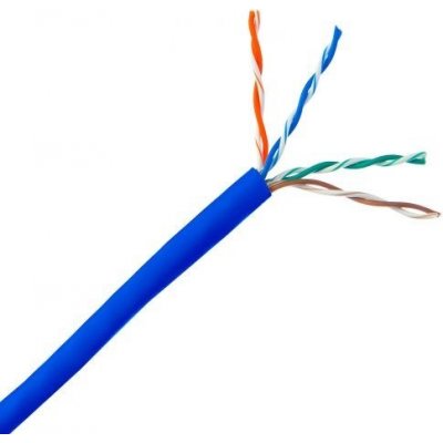 PlanetElite KAB-UTP5E-L-PVC-BL-L Cat5E, licna(lanko), PVC,305m, modrý – Hledejceny.cz