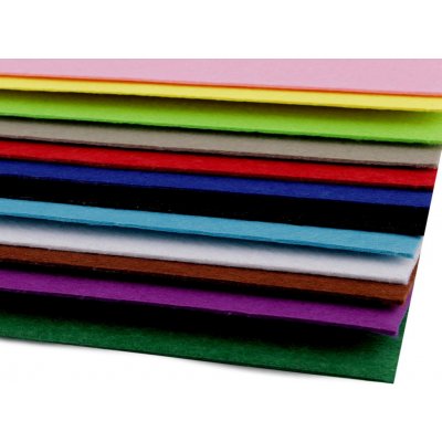 Prima-obchod Látková dekorativní plsť / filc 20x30 cm, barva 8 mix – Zboží Mobilmania