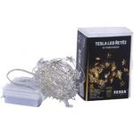 TESLA lighting Tesla dekorativní nano řetěz Hvězda 1,5cm 50LED 2700K 5m +30cm 3x AA baterie časovač IP44 – Hledejceny.cz