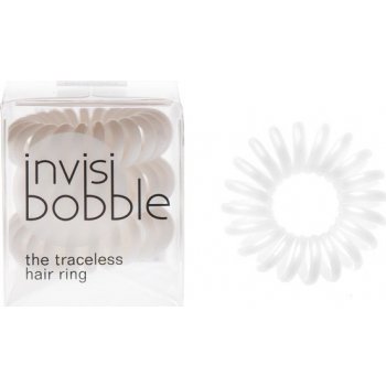 Invisibobble White Hair Ring Gumičky do vlasů odstín