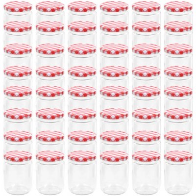 meedo zavařovací sklenice s bíločervenými víčky 48 x 230ml – Hledejceny.cz