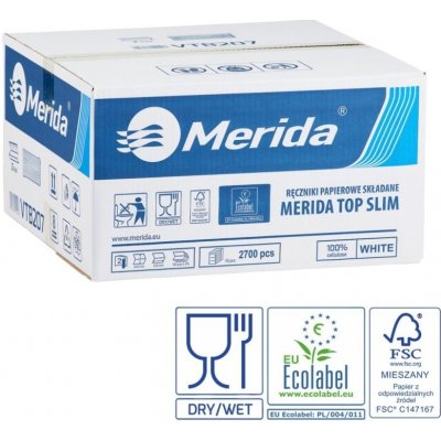 Merida VTB207 Top Slim, 2 vrstvy, 100% celulóza, 15 x 180 ks – Zboží Dáma