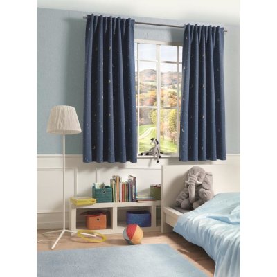 HOME WOHNIDEEN zatemňovací závěs 85007 STERNE 3905 tmavemodra 175x140 cm (v x s) – Hledejceny.cz