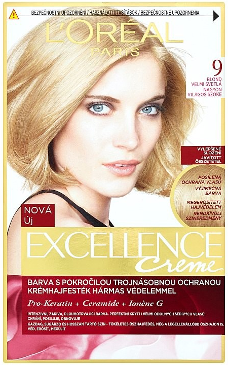 L'Oréal Excellence 9 velmi světlá blond 172 ml od 134 Kč - Heureka.cz