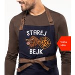 Kariban HobbyTriko Zástěra k narozeninám Exclusive Starej bejk Tmavě modrá – Hledejceny.cz