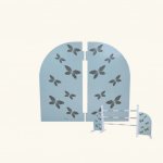 By Astrup Designová křídla pro překážku Hobby Horse Jump Wings Butterfly – Zboží Dáma